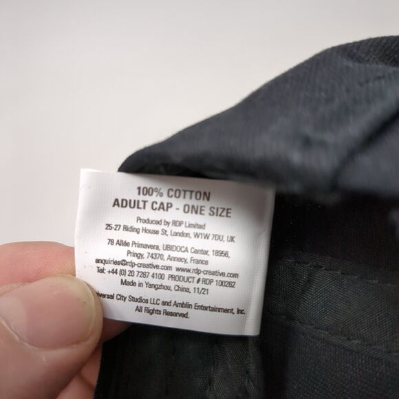 Jurassic World Dominion Patch Strapback Hat Black One Size Adjustable - Picture 9 of 9